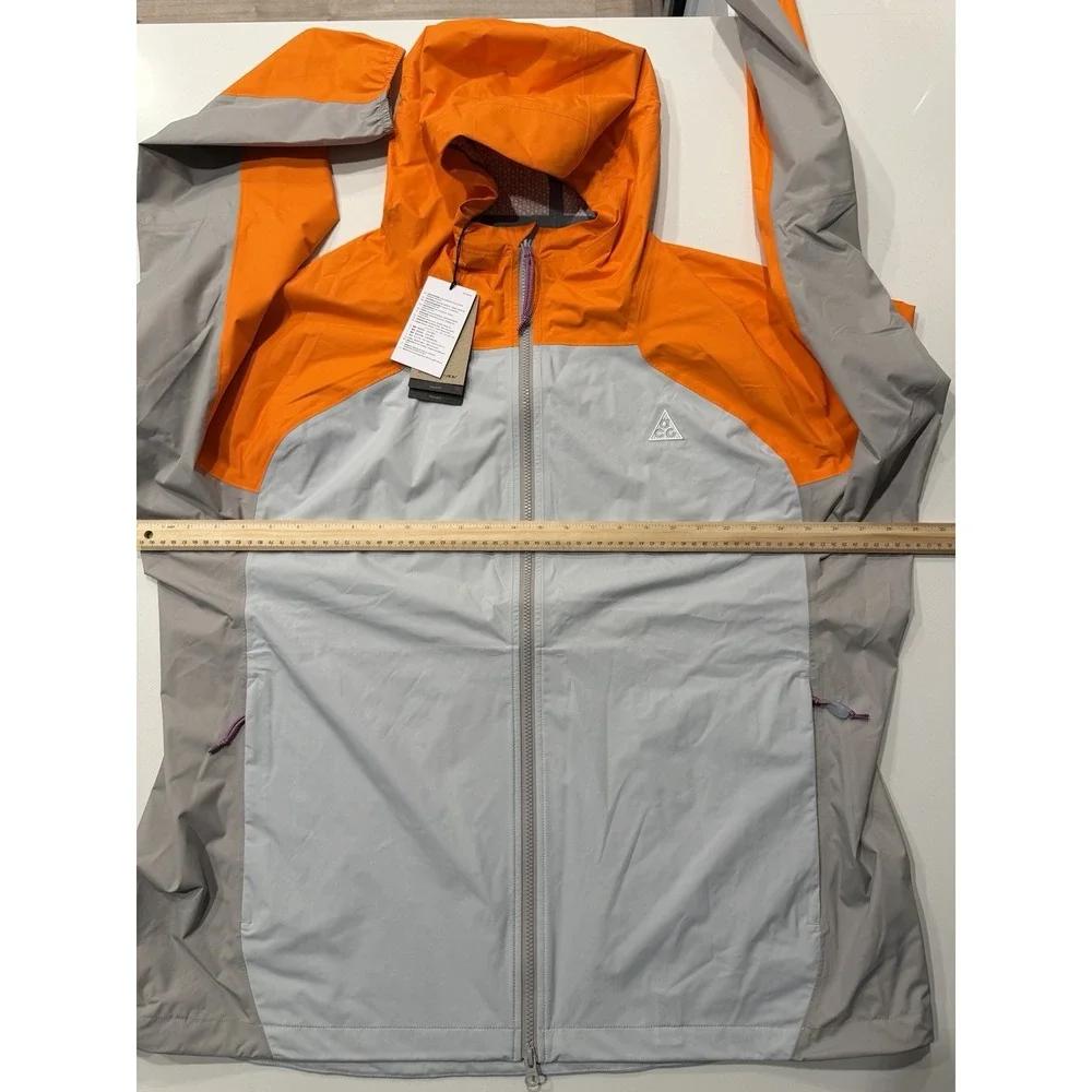 Nike ACG Phantazma Storm-FIT ADV Jacket Gray Orange IF1143-820 Mens XXL